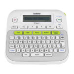 Brother PT-D210 Label Printer - One Touch, 12mm, Silver/White - 3 Year Warranty - Perfect for Organizing and Labeling