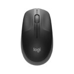 LOGITECH M190 Charcoal Wireless Mouse - Ergonomic Full-Size Design