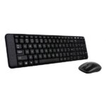 Logitech MK220 Wireless Keyboard and Mouse Combo - Black, USB Receiver Included